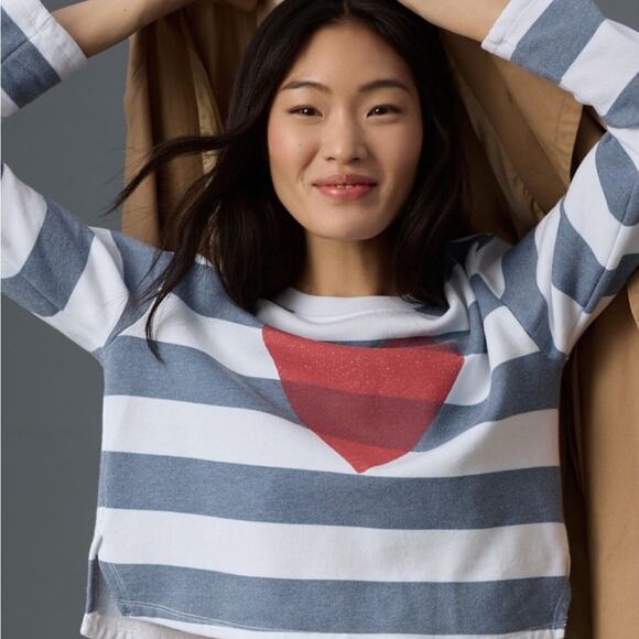 Sundry Gray Polo Collar Boxy Sweatshirt - Picture 3 of 3